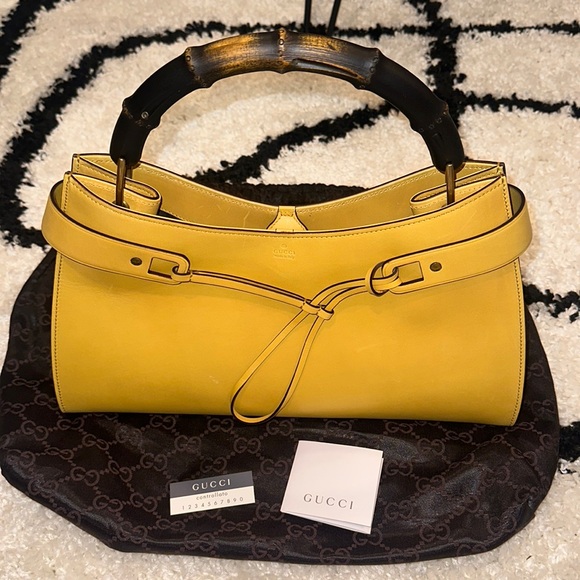 Stunning, never used Vintage Gucci Bag Bamboo - Picture 5 of 17